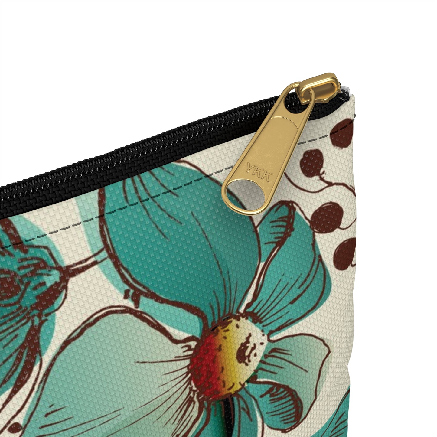 Floral Bird Accessory Pouch, Ideal for Travel, Makeup Bag, Gift for Her, Organizing Essentials, Stylish Storage