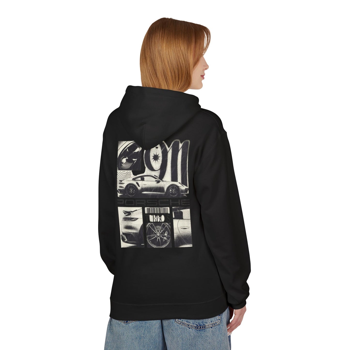 Porsche Fleece Hoodie, Unisex Midweight Hoodie, Sportswear Gift, Car Enthusiast Apparel, Automotive Lover Wear, Unique Vintage Style