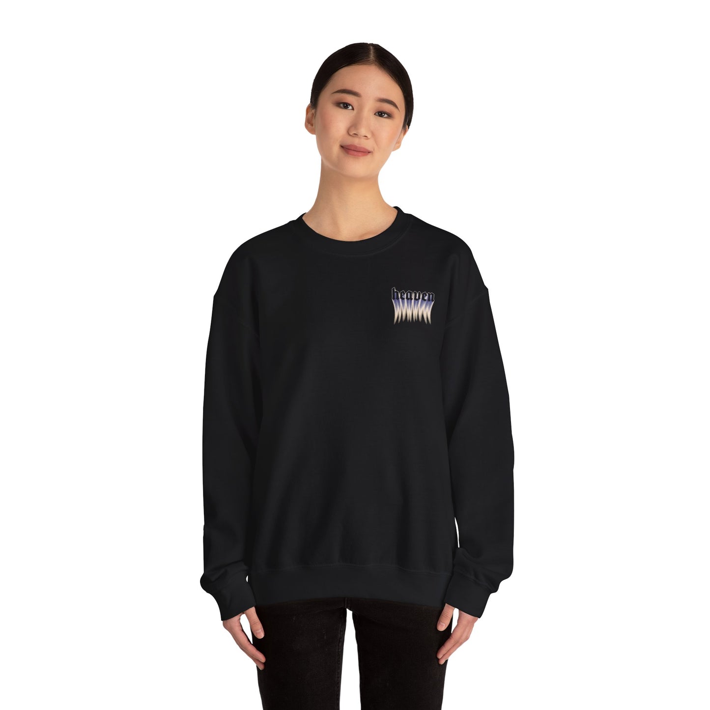 Heavenly Vibes Crewneck Sweatshirt, Cozy Sweatshirt, Chill Style Apparel, Casual Wear, Gifts for Her