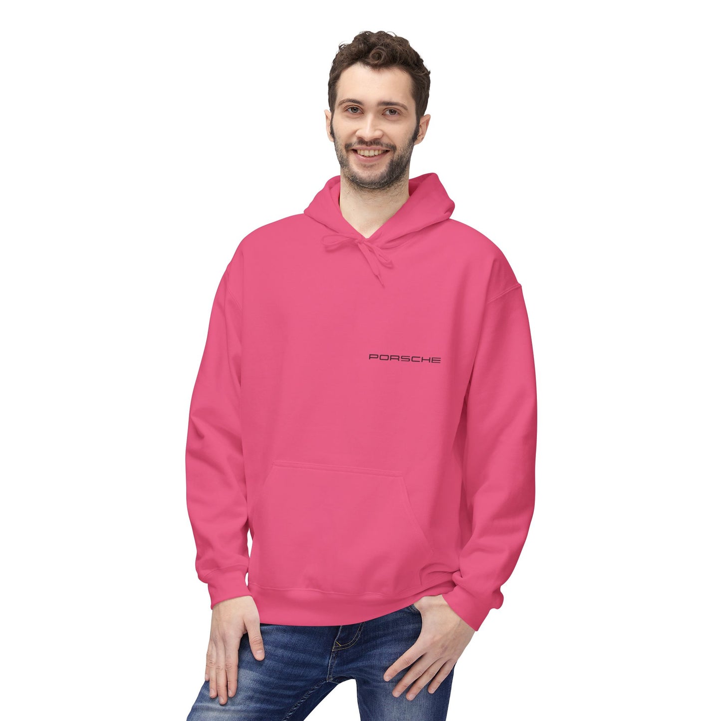 Porsche Fleece Hoodie, Unisex Midweight Hoodie, Sportswear Gift, Car Enthusiast Apparel, Automotive Lover Wear, Unique Vintage Style