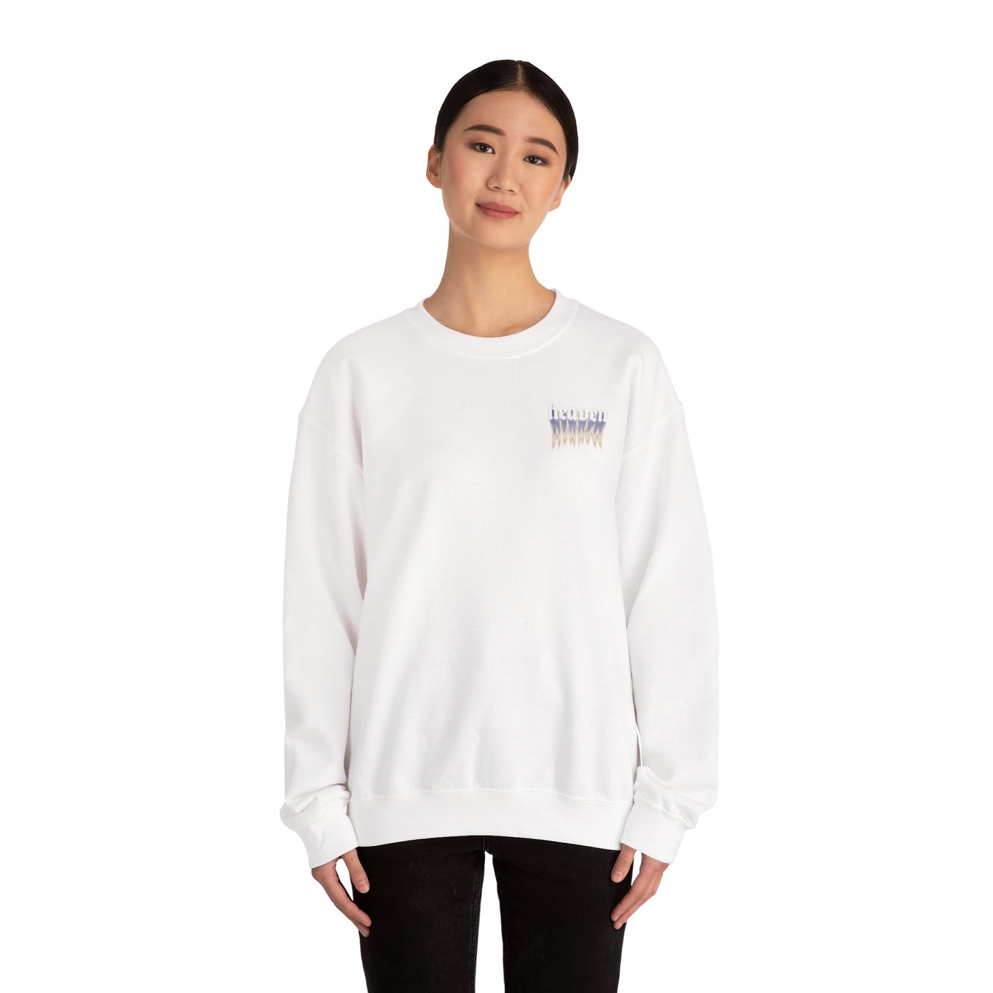 Heavenly Vibes Crewneck Sweatshirt, Cozy Sweatshirt, Chill Style Apparel, Casual Wear, Gifts for Her