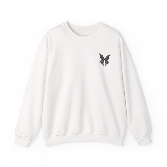 Chic Butterfly Graphic Sweatshirt | Unisex Casual Crewneck | Fall Fashion | Gift for Him or Her | Cozy Layer for Any Occasion