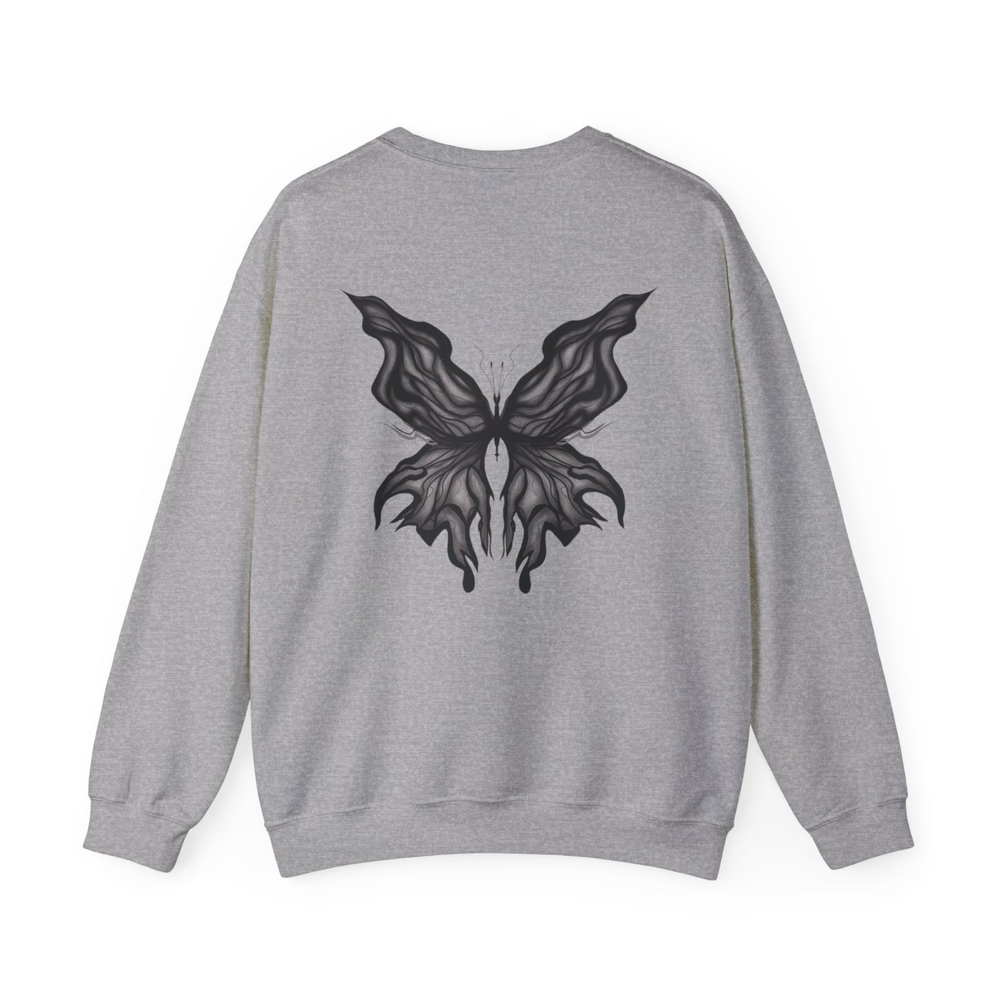 Chic Butterfly Graphic Sweatshirt | Unisex Casual Crewneck | Fall Fashion | Gift for Him or Her | Cozy Layer for Any Occasion