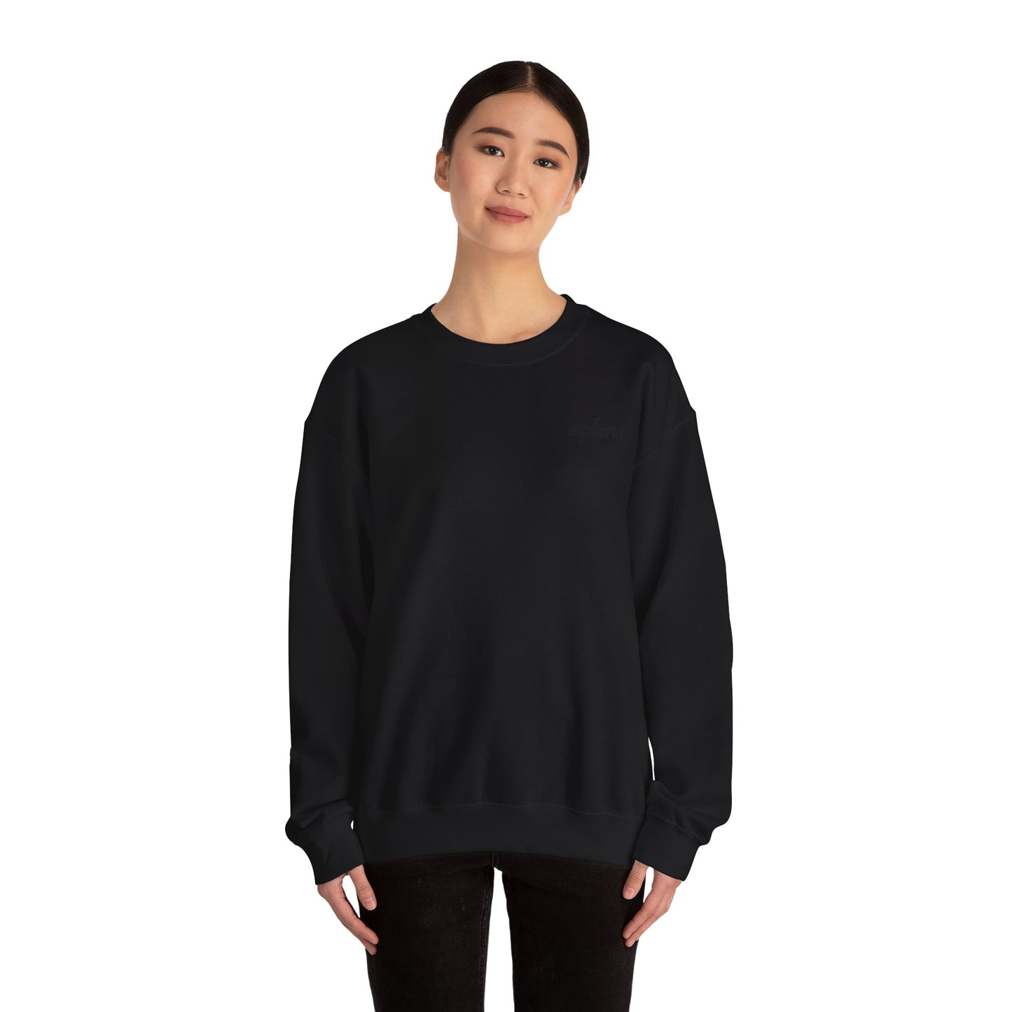 Euphoric Statement Crewneck Sweatshirt - Cozy Unisex Fashion, Gift for Friends, Casual Wear, Trendy Style, Relaxed Vibes