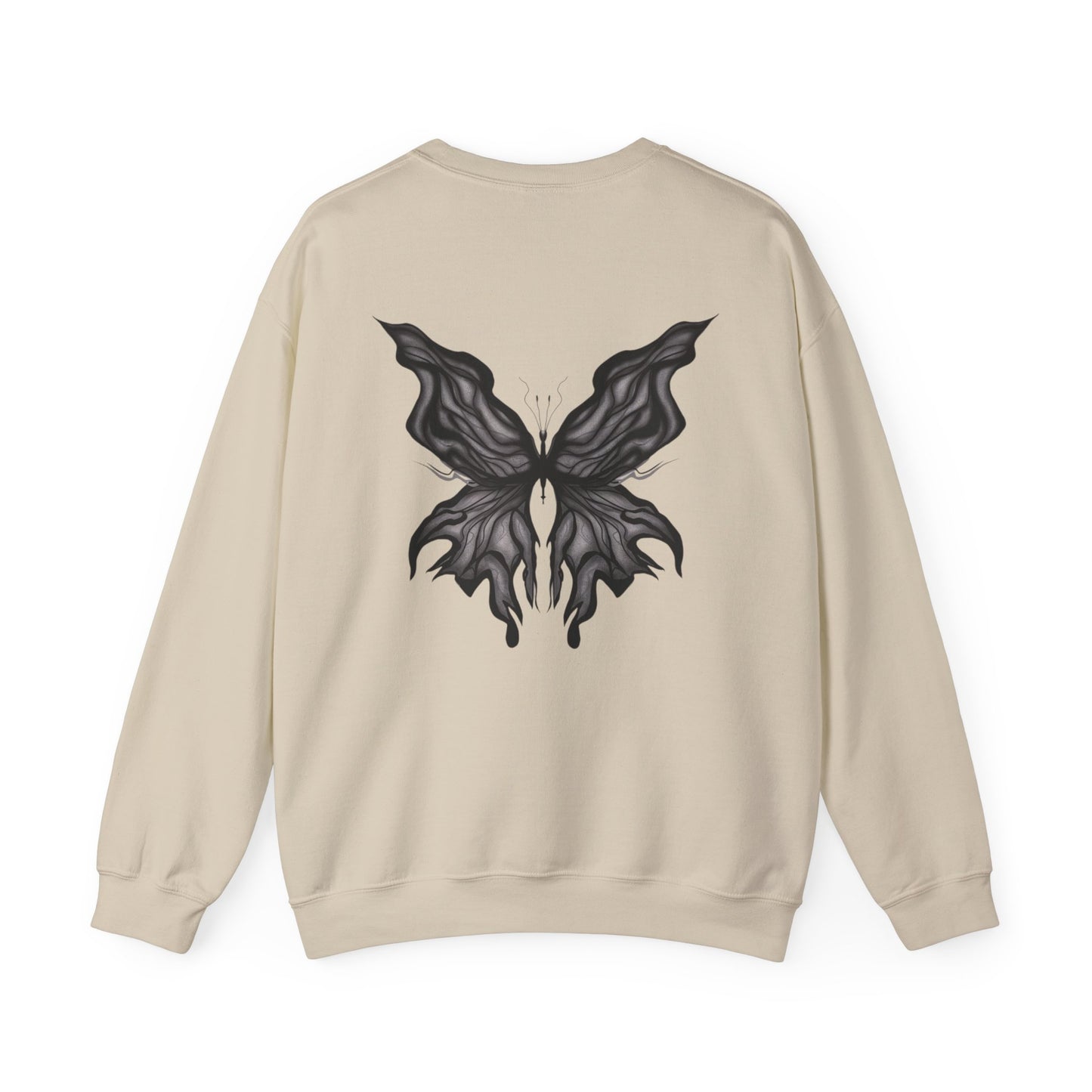 Chic Butterfly Graphic Sweatshirt | Unisex Casual Crewneck | Fall Fashion | Gift for Him or Her | Cozy Layer for Any Occasion