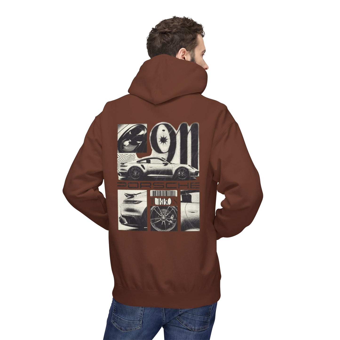 Porsche Fleece Hoodie, Unisex Midweight Hoodie, Sportswear Gift, Car Enthusiast Apparel, Automotive Lover Wear, Unique Vintage Style