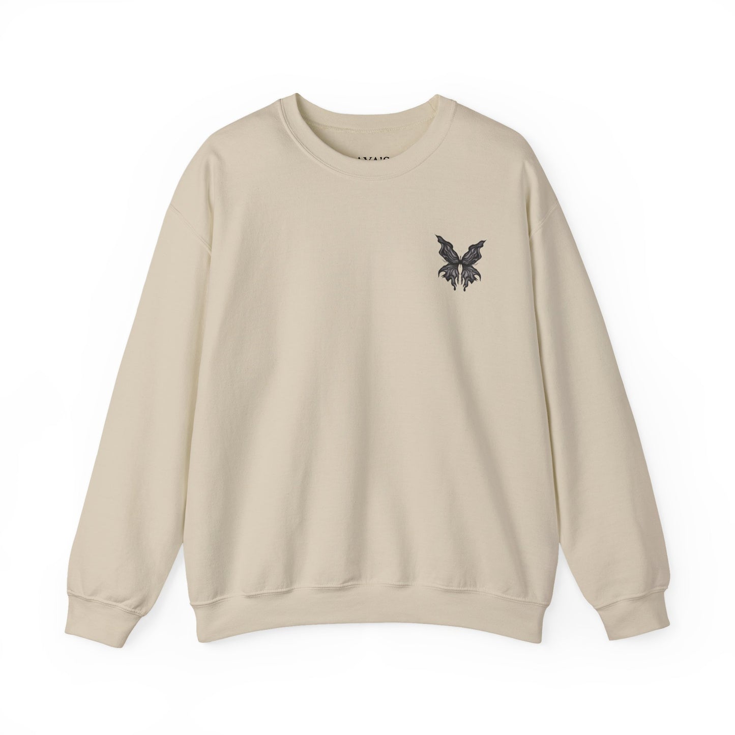Chic Butterfly Graphic Sweatshirt | Unisex Casual Crewneck | Fall Fashion | Gift for Him or Her | Cozy Layer for Any Occasion