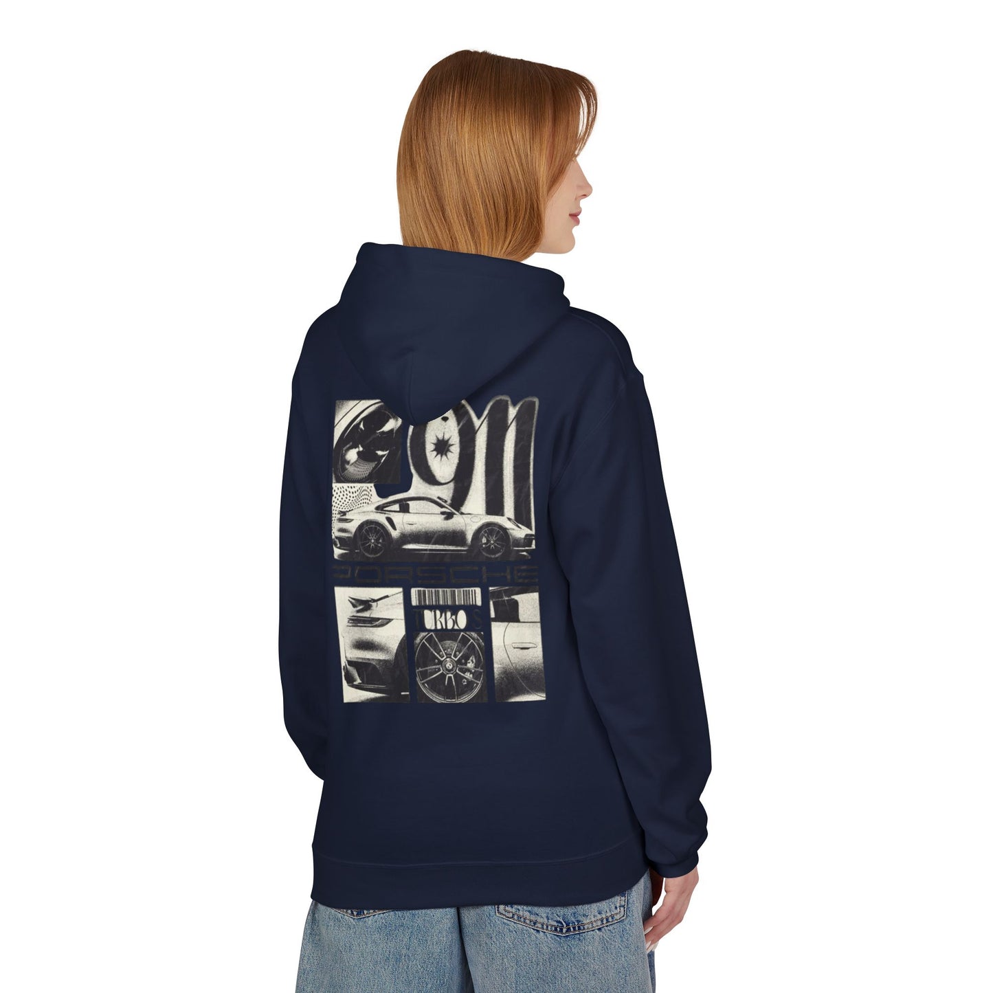 Porsche Fleece Hoodie, Unisex Midweight Hoodie, Sportswear Gift, Car Enthusiast Apparel, Automotive Lover Wear, Unique Vintage Style