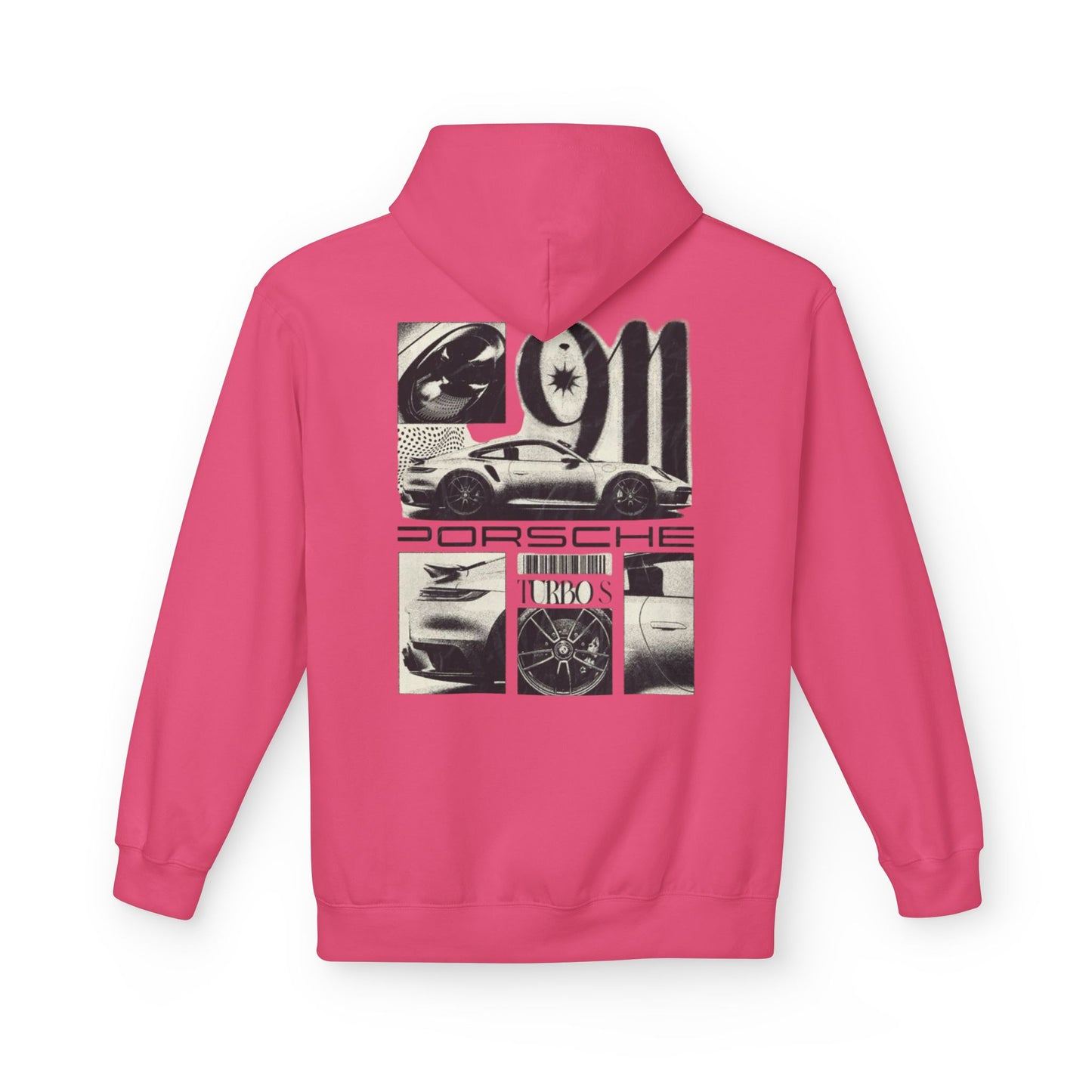 Porsche Fleece Hoodie, Unisex Midweight Hoodie, Sportswear Gift, Car Enthusiast Apparel, Automotive Lover Wear, Unique Vintage Style