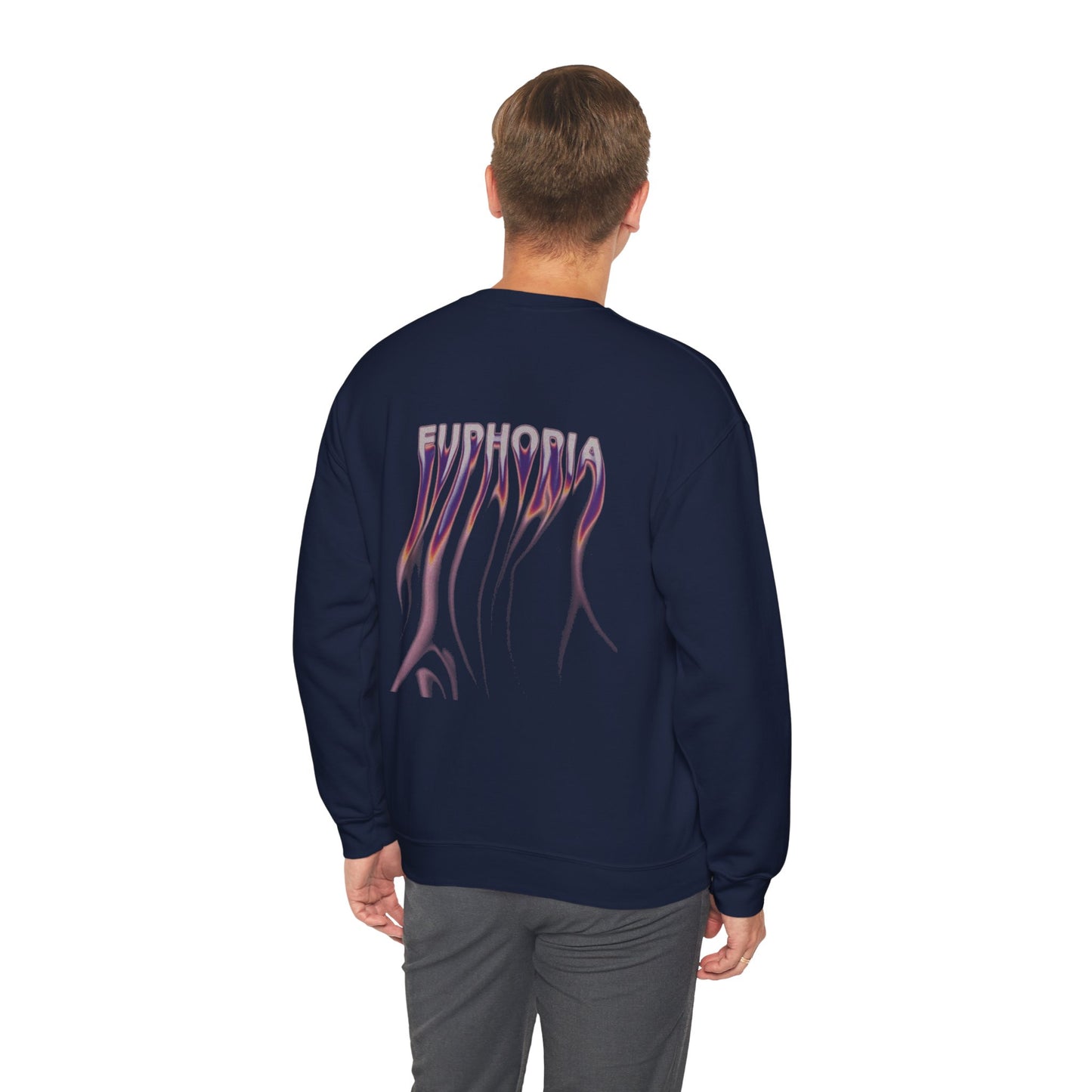 Euphoric Statement Crewneck Sweatshirt - Cozy Unisex Fashion, Gift for Friends, Casual Wear, Trendy Style, Relaxed Vibes
