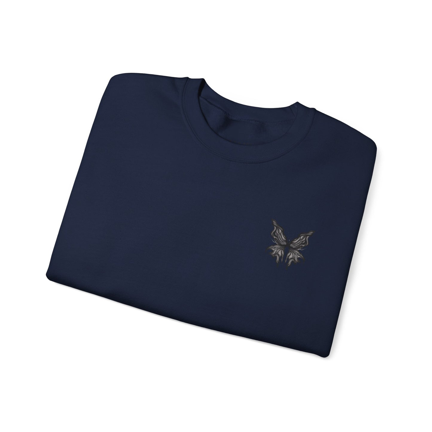 Chic Butterfly Graphic Sweatshirt | Unisex Casual Crewneck | Fall Fashion | Gift for Him or Her | Cozy Layer for Any Occasion