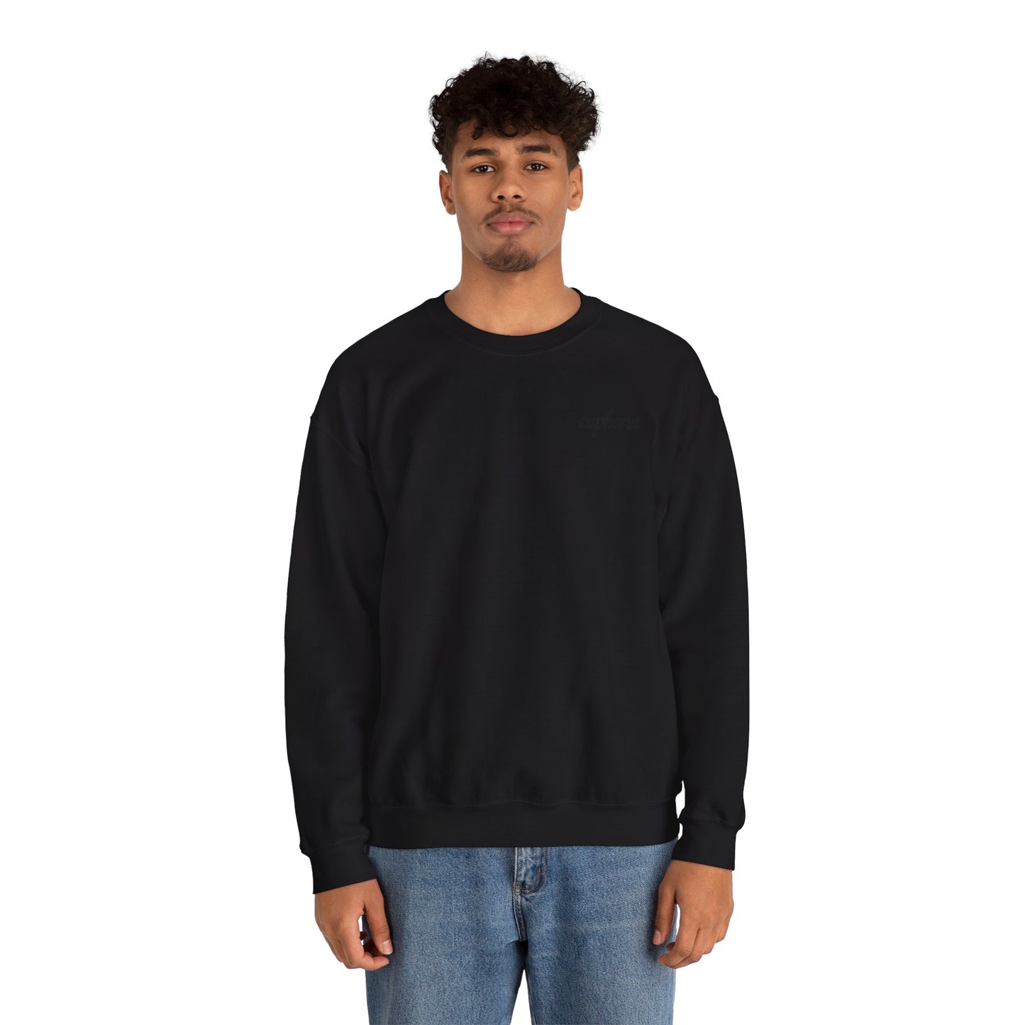 Euphoric Statement Crewneck Sweatshirt - Cozy Unisex Fashion, Gift for Friends, Casual Wear, Trendy Style, Relaxed Vibes