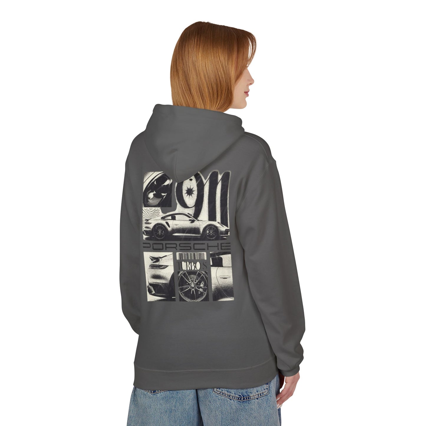 Porsche Fleece Hoodie, Unisex Midweight Hoodie, Sportswear Gift, Car Enthusiast Apparel, Automotive Lover Wear, Unique Vintage Style