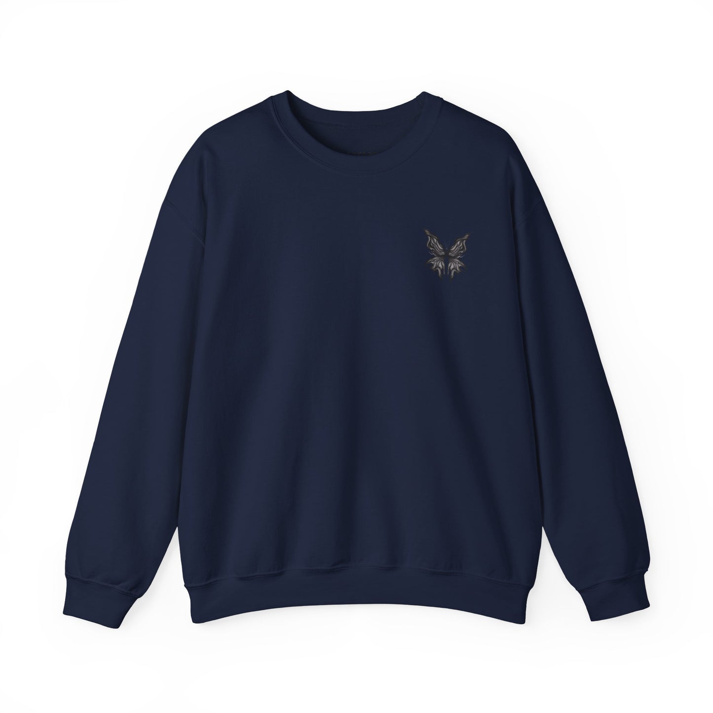 Chic Butterfly Graphic Sweatshirt | Unisex Casual Crewneck | Fall Fashion | Gift for Him or Her | Cozy Layer for Any Occasion