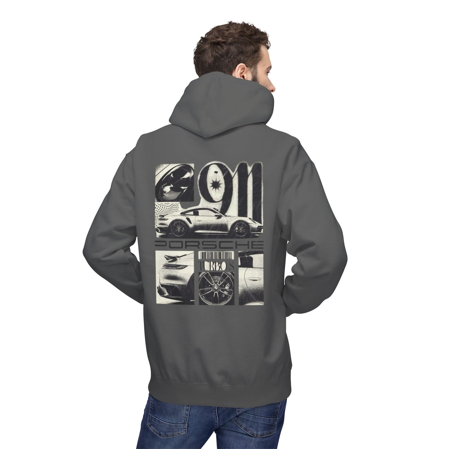 Porsche Fleece Hoodie, Unisex Midweight Hoodie, Sportswear Gift, Car Enthusiast Apparel, Automotive Lover Wear, Unique Vintage Style