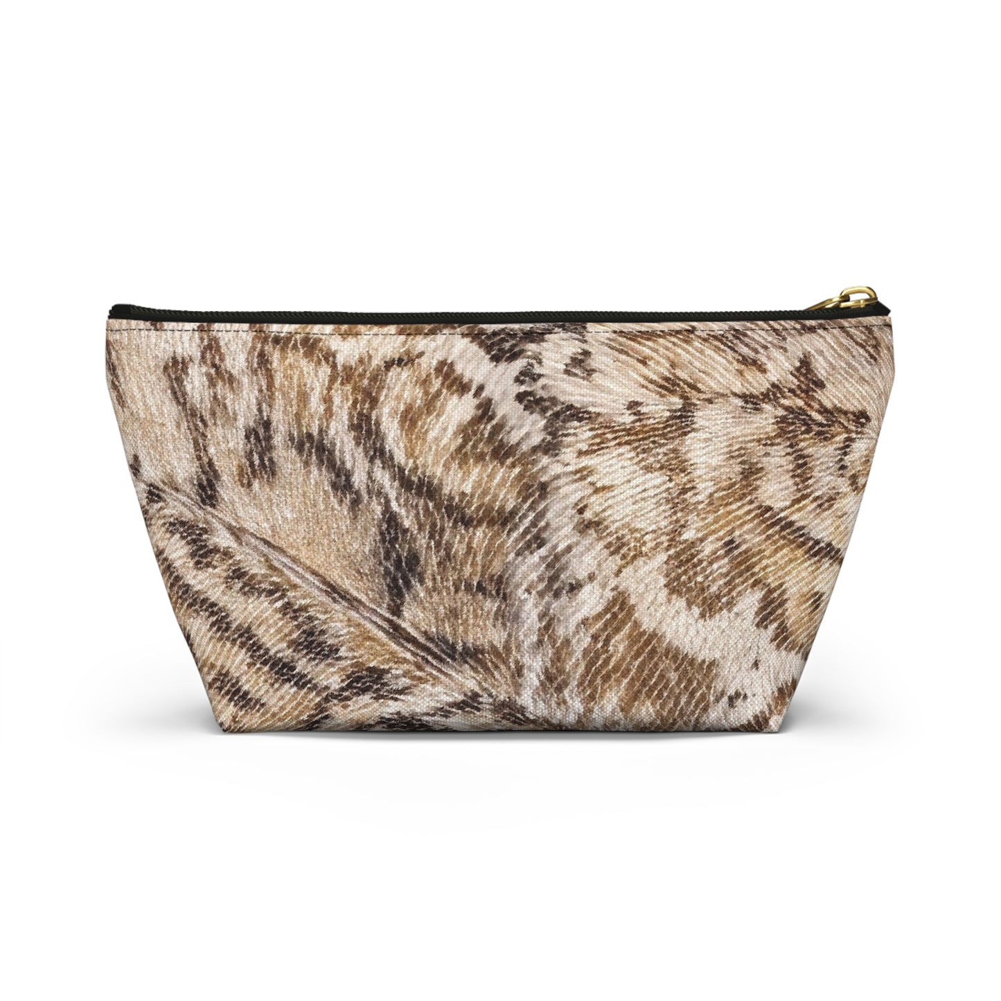 Stylish T-bottom Accessory Pouch | Snakeskin Print Makeup Bag, Travel Organizer, Cosmetic Case, Gift for Her