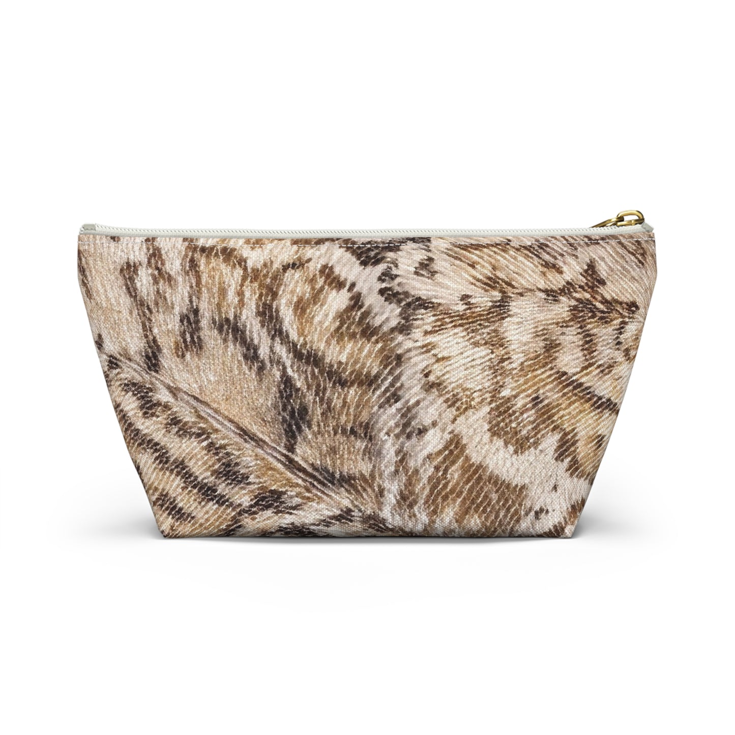 Stylish T-bottom Accessory Pouch | Snakeskin Print Makeup Bag, Travel Organizer, Cosmetic Case, Gift for Her