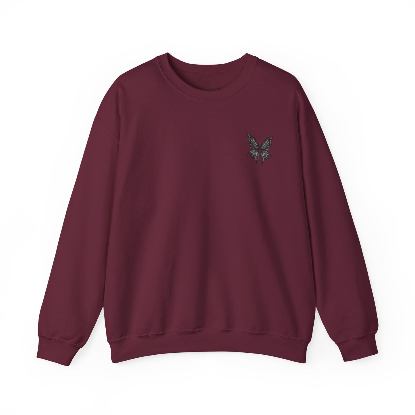 Chic Butterfly Graphic Sweatshirt | Unisex Casual Crewneck | Fall Fashion | Gift for Him or Her | Cozy Layer for Any Occasion