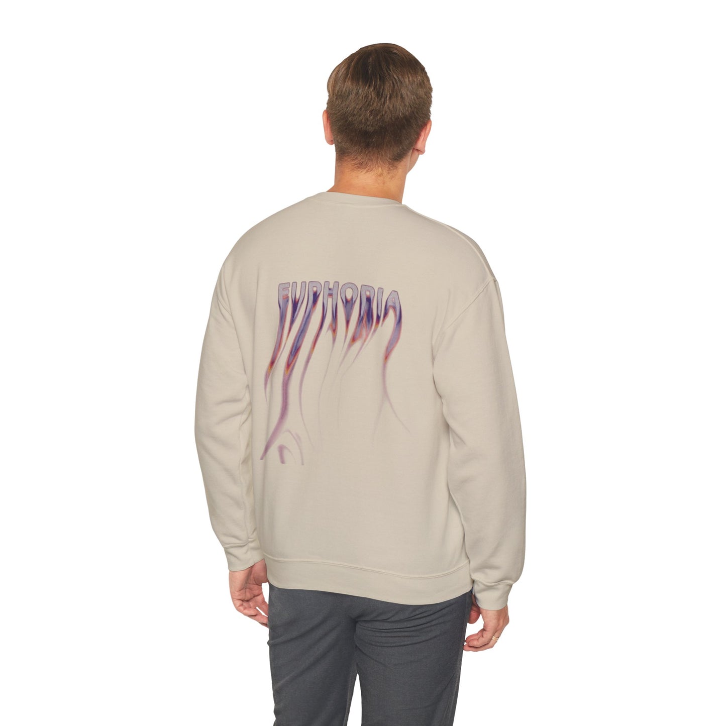 Euphoric Statement Crewneck Sweatshirt - Cozy Unisex Fashion, Gift for Friends, Casual Wear, Trendy Style, Relaxed Vibes