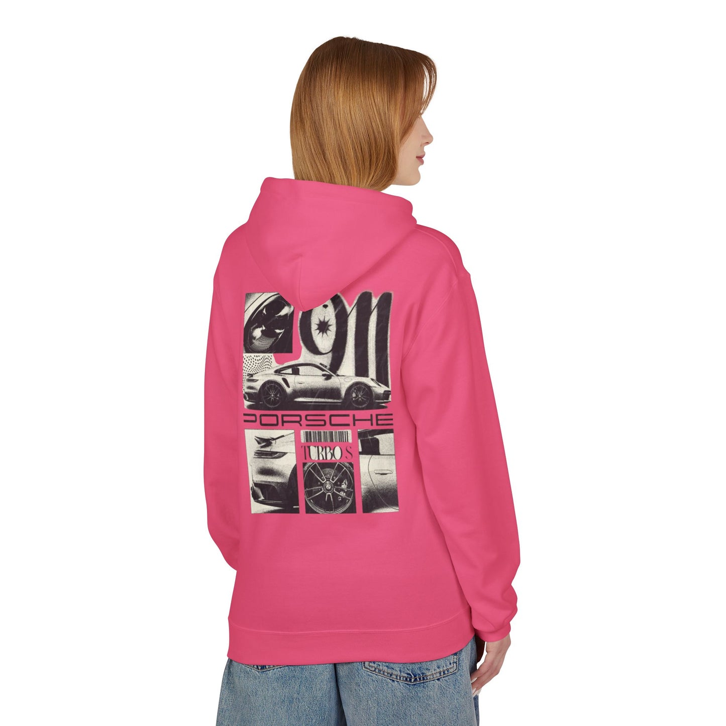 Porsche Fleece Hoodie, Unisex Midweight Hoodie, Sportswear Gift, Car Enthusiast Apparel, Automotive Lover Wear, Unique Vintage Style