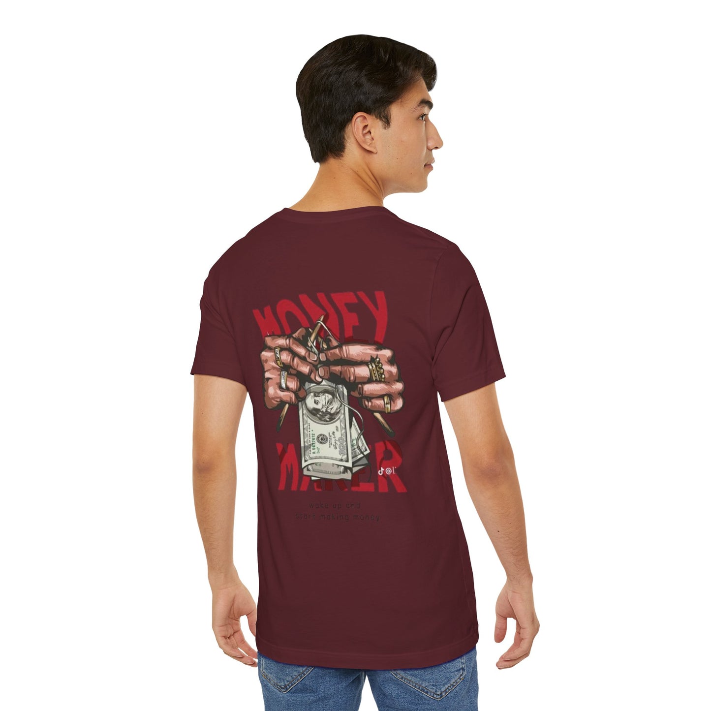 Money Maker Graphic Tee for Hustlers, Casual Streetwear, Unique Gift for Entrepreneurs, Motivational T-Shirt, Everyday Wear