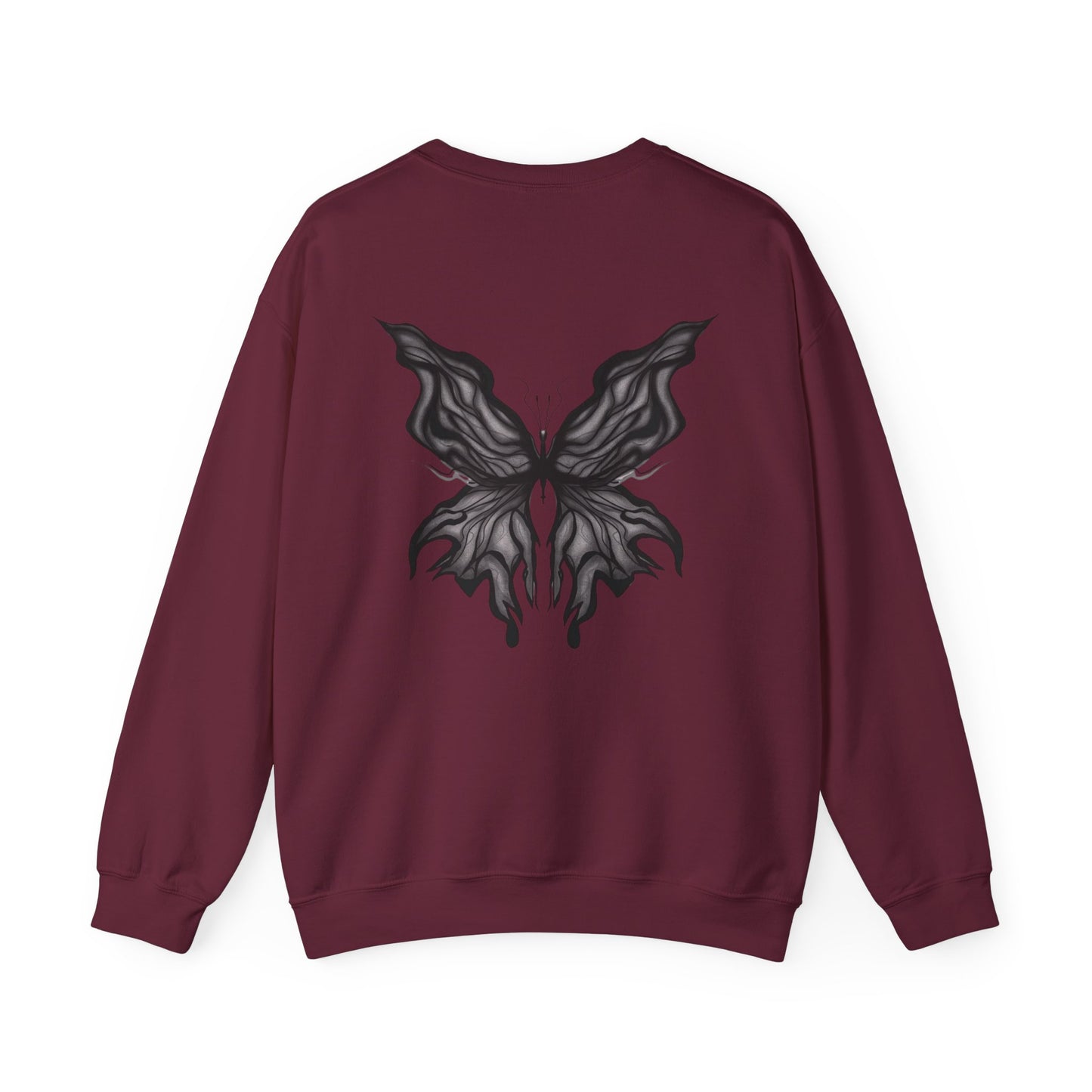 Chic Butterfly Graphic Sweatshirt | Unisex Casual Crewneck | Fall Fashion | Gift for Him or Her | Cozy Layer for Any Occasion