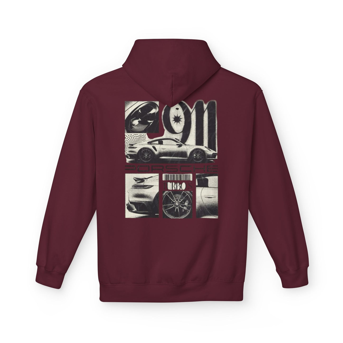 Porsche Fleece Hoodie, Unisex Midweight Hoodie, Sportswear Gift, Car Enthusiast Apparel, Automotive Lover Wear, Unique Vintage Style