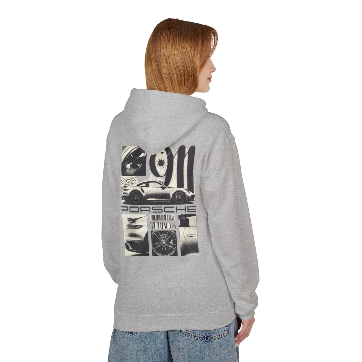 Porsche Fleece Hoodie, Unisex Midweight Hoodie, Sportswear Gift, Car Enthusiast Apparel, Automotive Lover Wear, Unique Vintage Style
