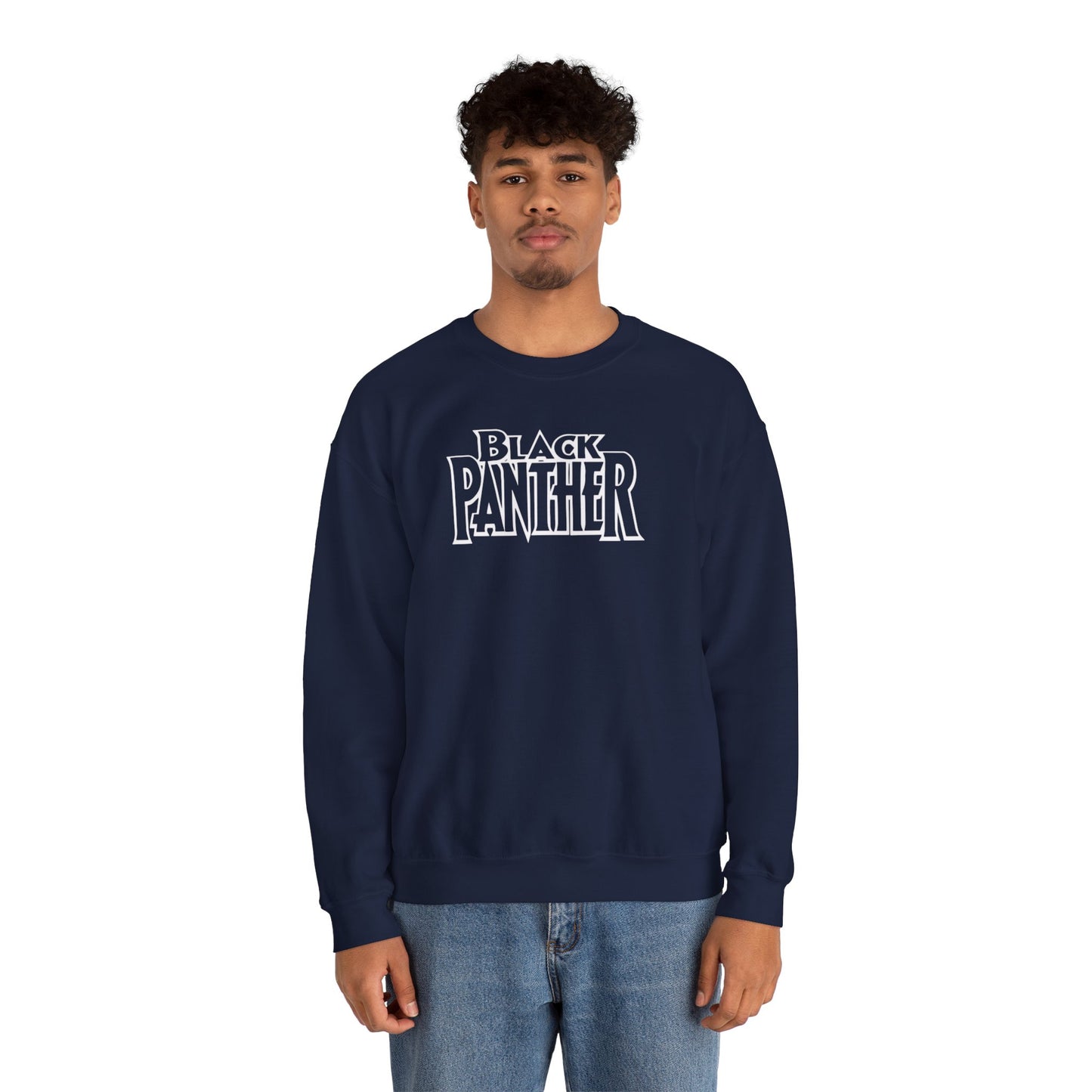 Black Panther Crewneck Sweatshirt | Marvel Apparel, Superhero Gift, Comic Fan Hoodie, Cozy Outerwear, Unisex Gift