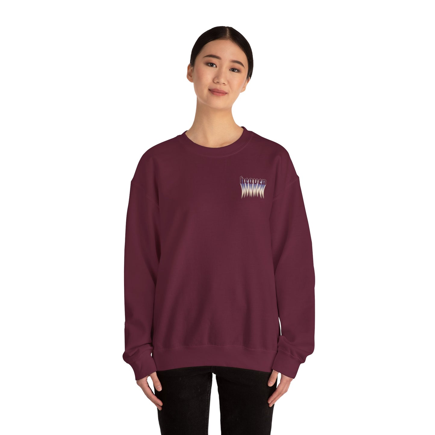 Heavenly Vibes Crewneck Sweatshirt, Cozy Sweatshirt, Chill Style Apparel, Casual Wear, Gifts for Her