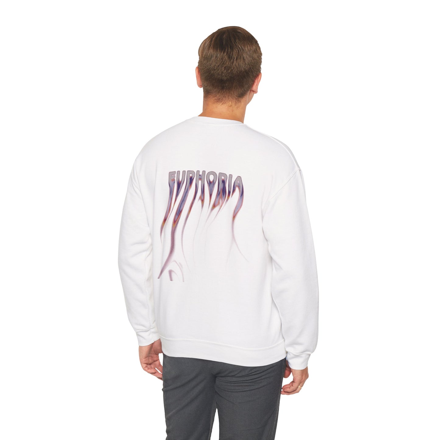 Euphoric Statement Crewneck Sweatshirt - Cozy Unisex Fashion, Gift for Friends, Casual Wear, Trendy Style, Relaxed Vibes