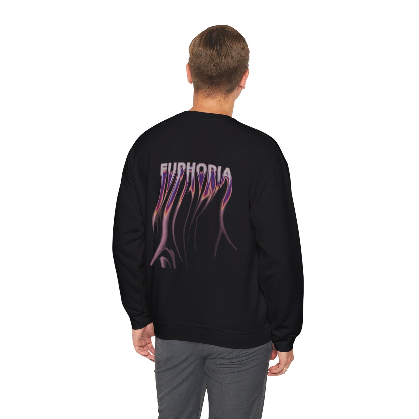 Euphoric Statement Crewneck Sweatshirt - Cozy Unisex Fashion, Gift for Friends, Casual Wear, Trendy Style, Relaxed Vibes