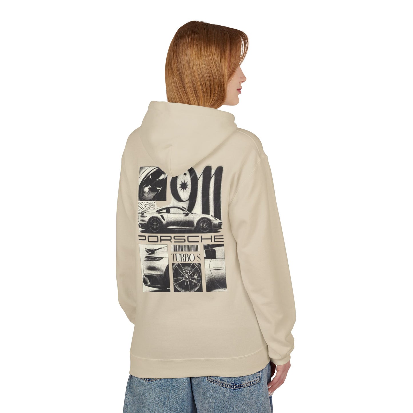 Porsche Fleece Hoodie, Unisex Midweight Hoodie, Sportswear Gift, Car Enthusiast Apparel, Automotive Lover Wear, Unique Vintage Style