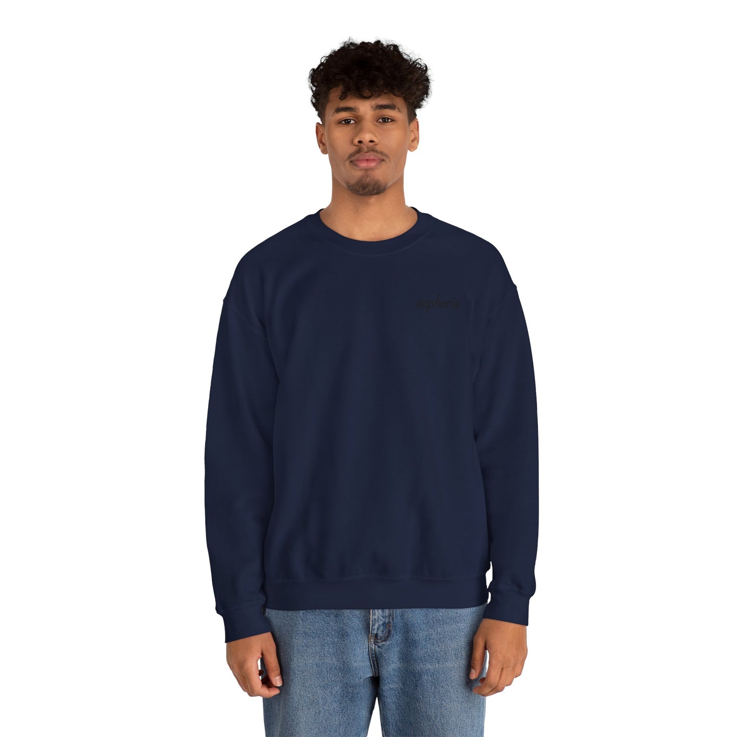 Euphoric Statement Crewneck Sweatshirt - Cozy Unisex Fashion, Gift for Friends, Casual Wear, Trendy Style, Relaxed Vibes
