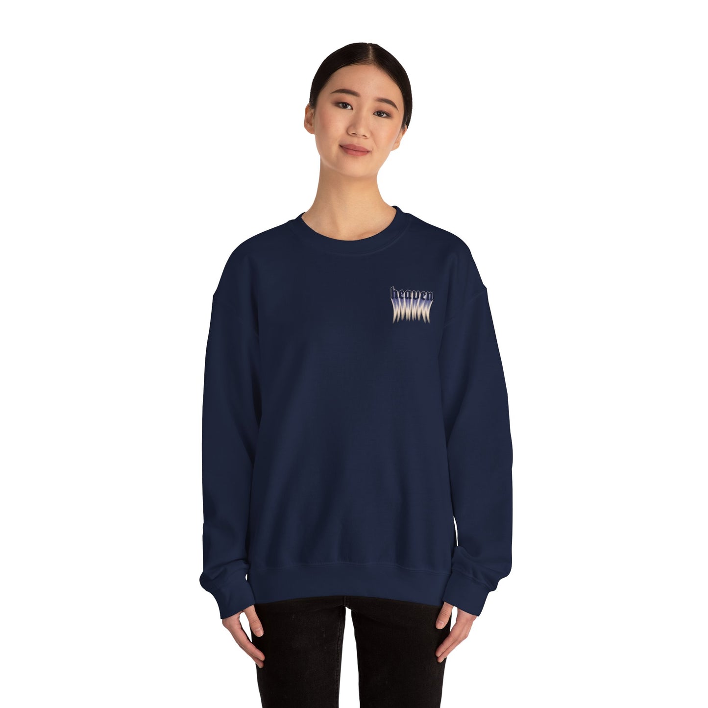 Heavenly Vibes Crewneck Sweatshirt, Cozy Sweatshirt, Chill Style Apparel, Casual Wear, Gifts for Her