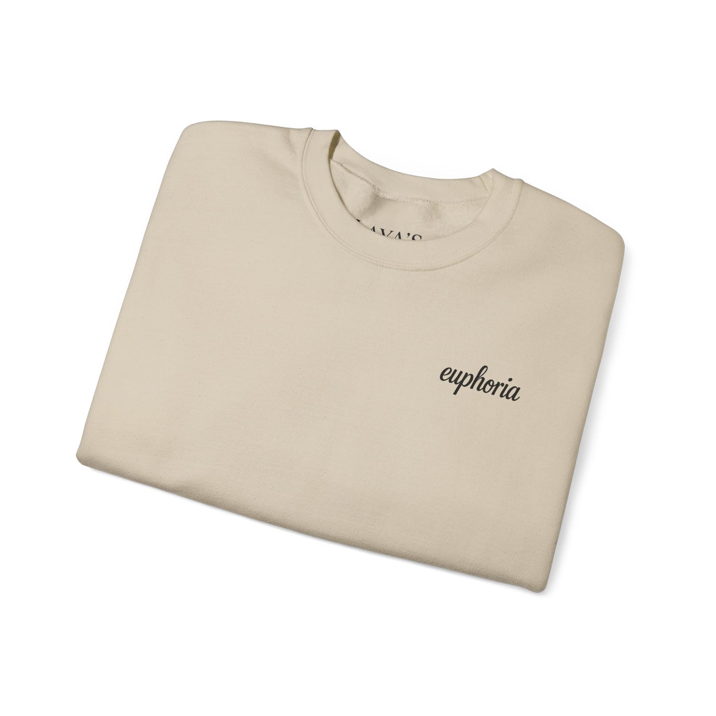 Euphoric Statement Crewneck Sweatshirt - Cozy Unisex Fashion, Gift for Friends, Casual Wear, Trendy Style, Relaxed Vibes