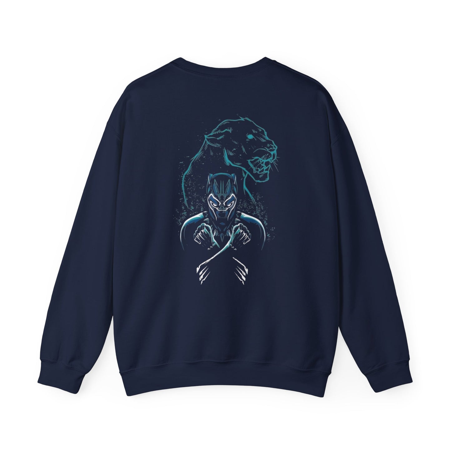 Black Panther Crewneck Sweatshirt | Marvel Apparel, Superhero Gift, Comic Fan Hoodie, Cozy Outerwear, Unisex Gift