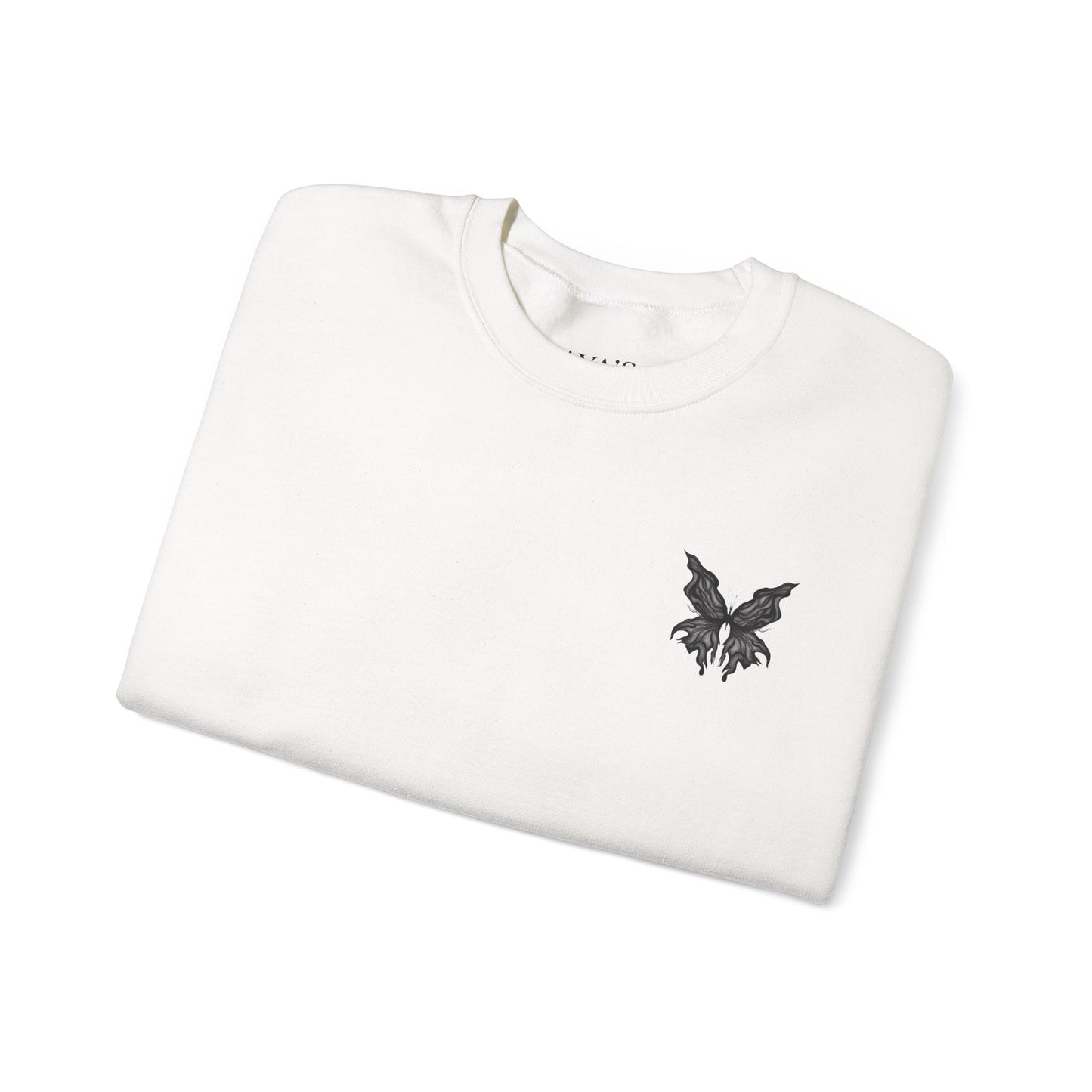 Chic Butterfly Graphic Sweatshirt | Unisex Casual Crewneck | Fall Fashion | Gift for Him or Her | Cozy Layer for Any Occasion
