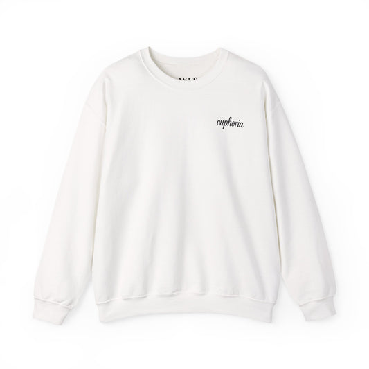 Euphoric Statement Crewneck Sweatshirt - Cozy Unisex Fashion, Gift for Friends, Casual Wear, Trendy Style, Relaxed Vibes