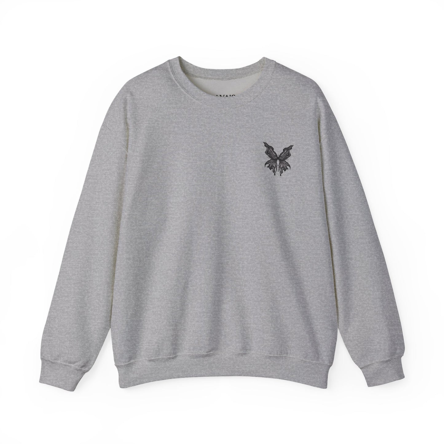 Chic Butterfly Graphic Sweatshirt | Unisex Casual Crewneck | Fall Fashion | Gift for Him or Her | Cozy Layer for Any Occasion