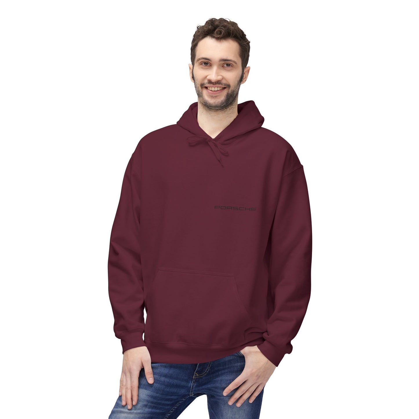 Porsche Fleece Hoodie, Unisex Midweight Hoodie, Sportswear Gift, Car Enthusiast Apparel, Automotive Lover Wear, Unique Vintage Style