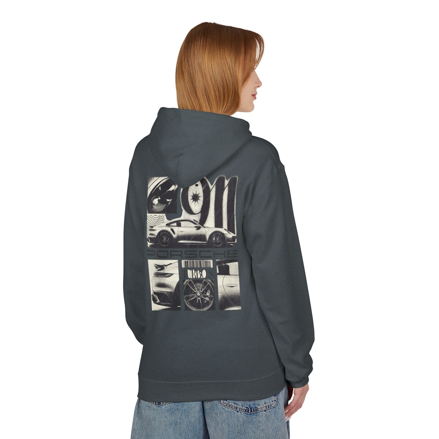Porsche Fleece Hoodie, Unisex Midweight Hoodie, Sportswear Gift, Car Enthusiast Apparel, Automotive Lover Wear, Unique Vintage Style